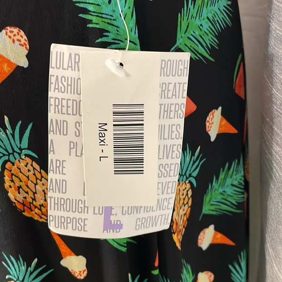 LulaRoe NWT Women’s Large Stretch Festive Maxi Skirt - Picture 3 of 6